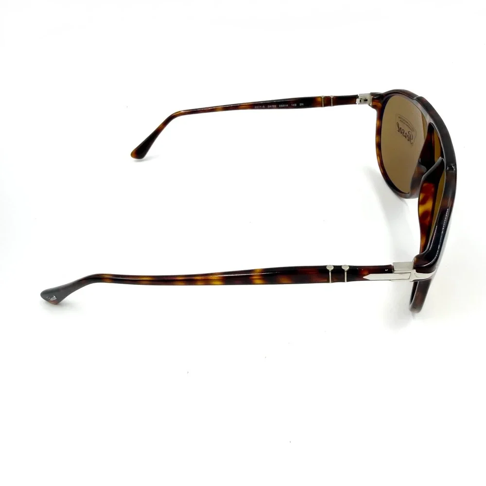 Persol Sunglasses PO3217S 2453 Tortoiseshell Aviator Brown Lens Men's‎